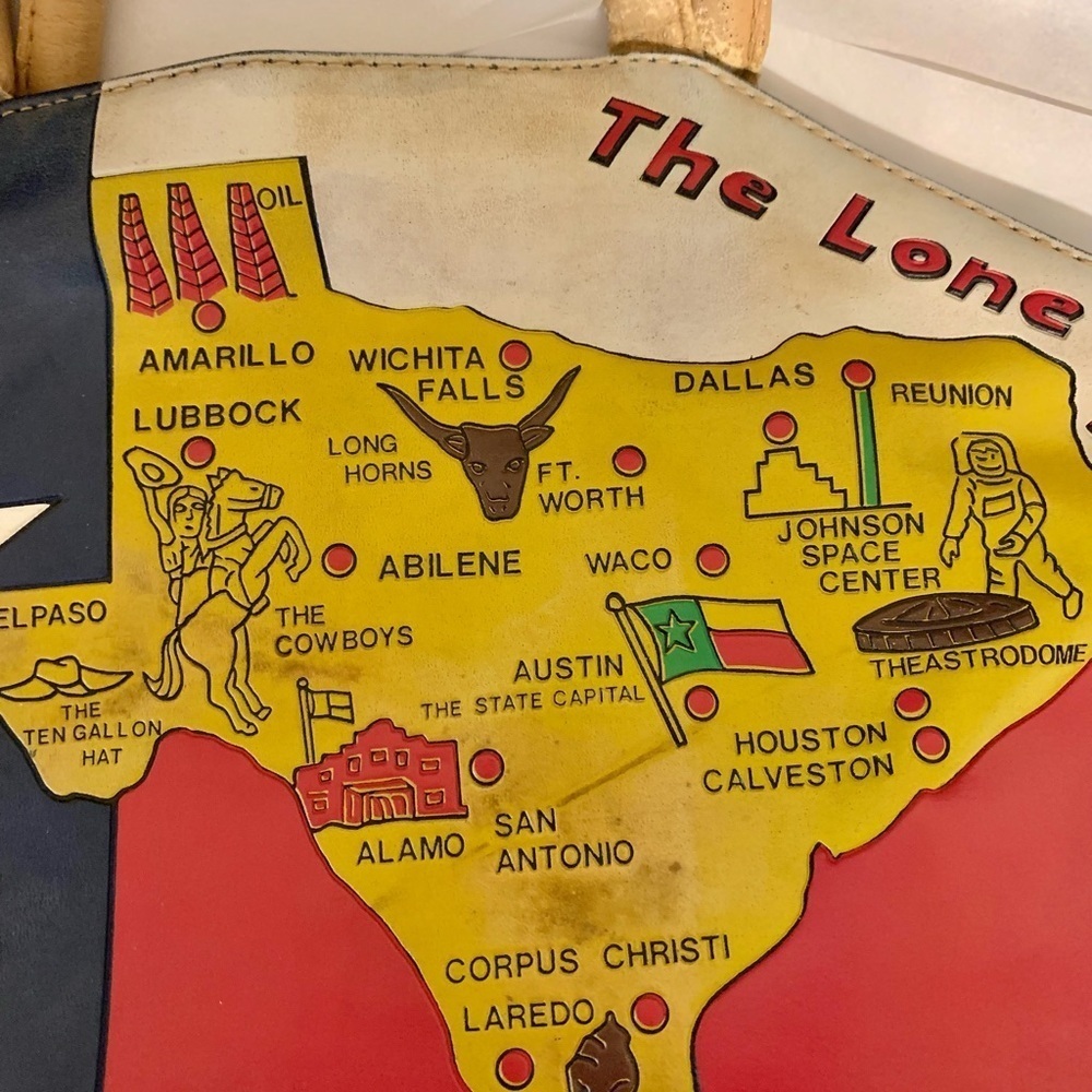 WOMENS TEXAS PURSE GRAPHIC POP HANDBAG STATE FLAG ICON - Picture 7 of 7